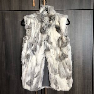 Rabbit fur vest